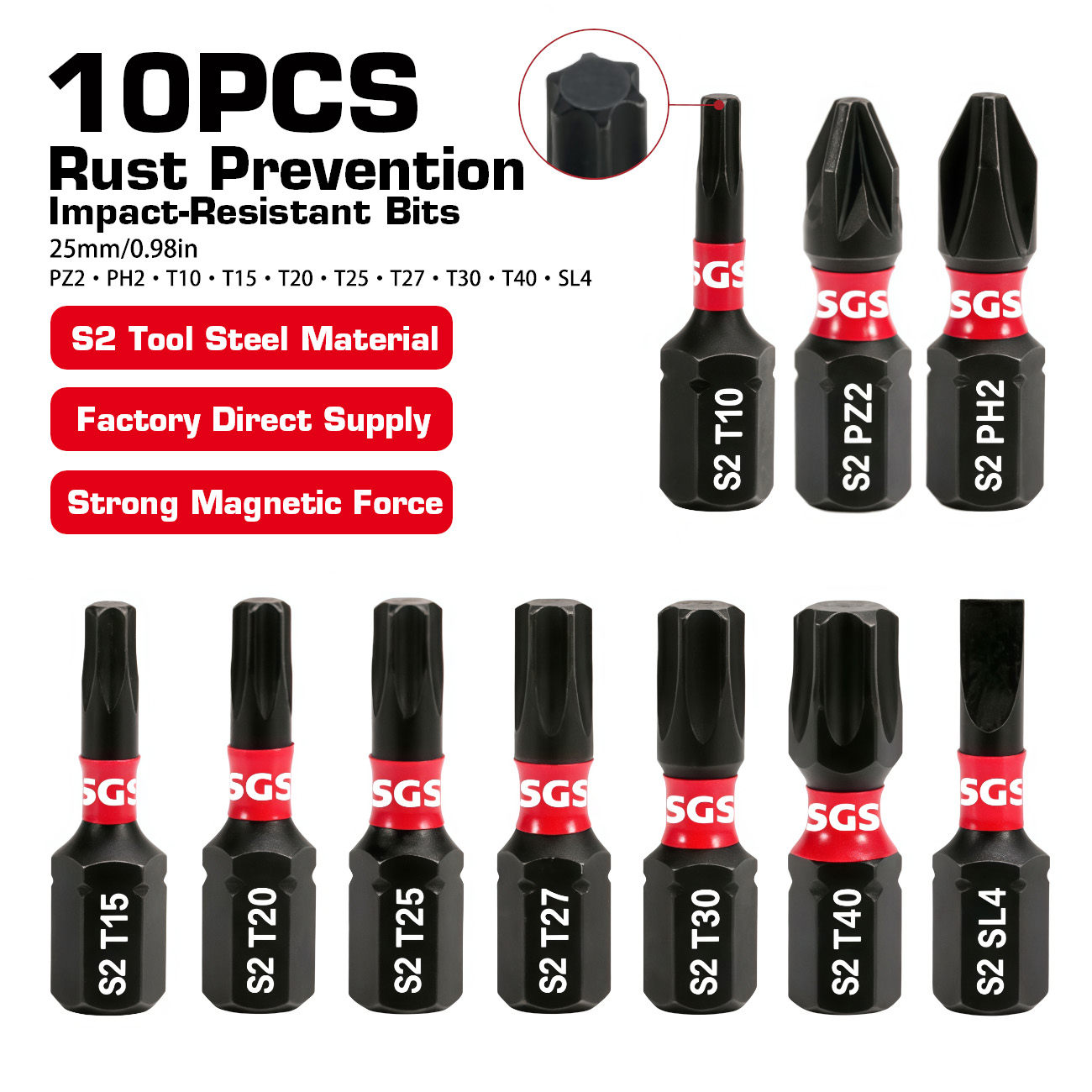 Homemade Diy Electronics - 10-delige set, 25 mm lengte, gereedschapsstalen