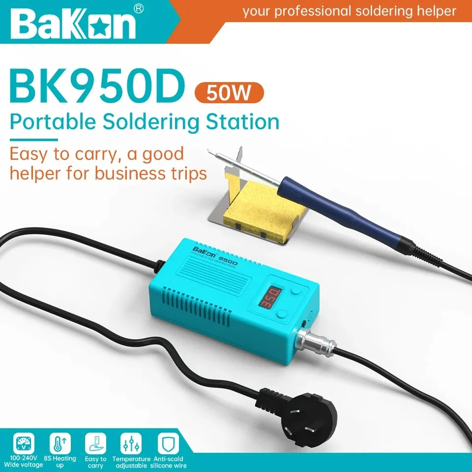 Diy Electronics Tools - Bakon BK950D Soldeerstation T12 Temperatuurregeling Digitaal