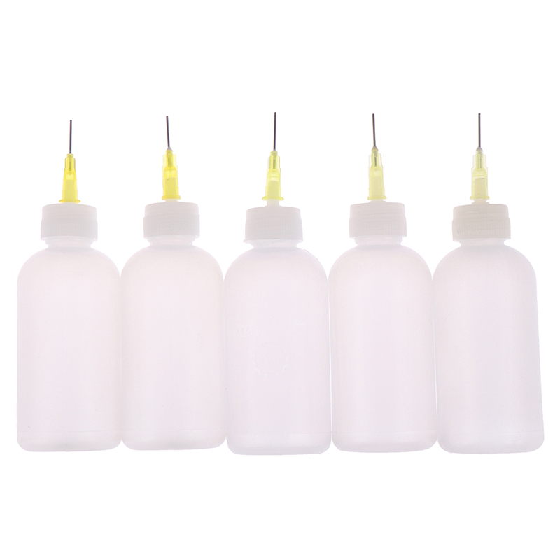 Diy Electronics Recycling - 50ml naaldspuitfles voor soldeerhars, nauwkeurige vloeibare