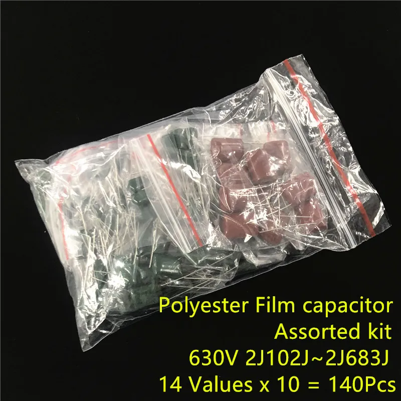 Capacitor Kit Assortment - 630V Mylar-filmcondensator geassorteerde kit 14Value x