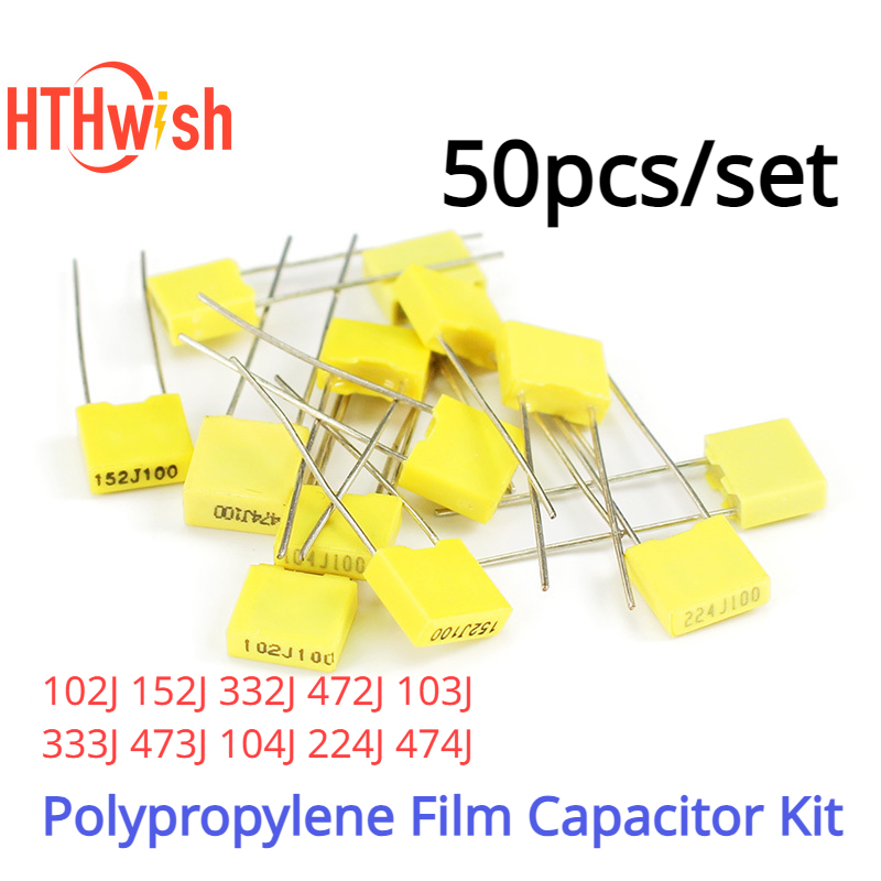 Capacitor Kit Assortment - 50PCS 102J ~ 474J Polypropyleen Filmcondensator