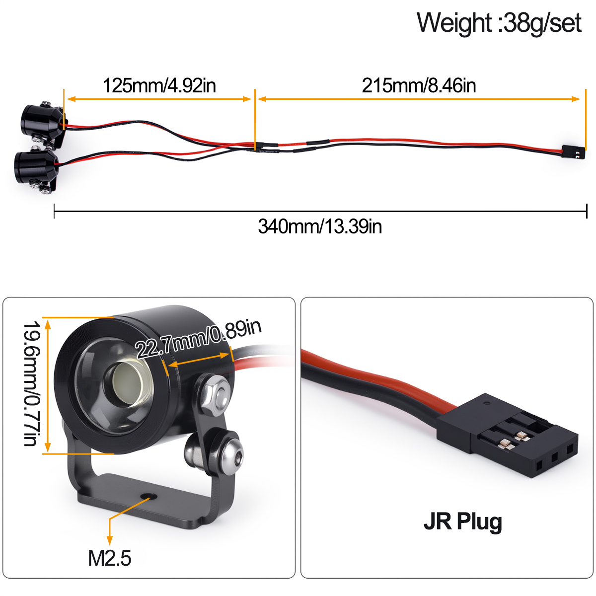 RC Auto LED Licht Koplamp Spot - Diy Rc Electronics recensie en prijs