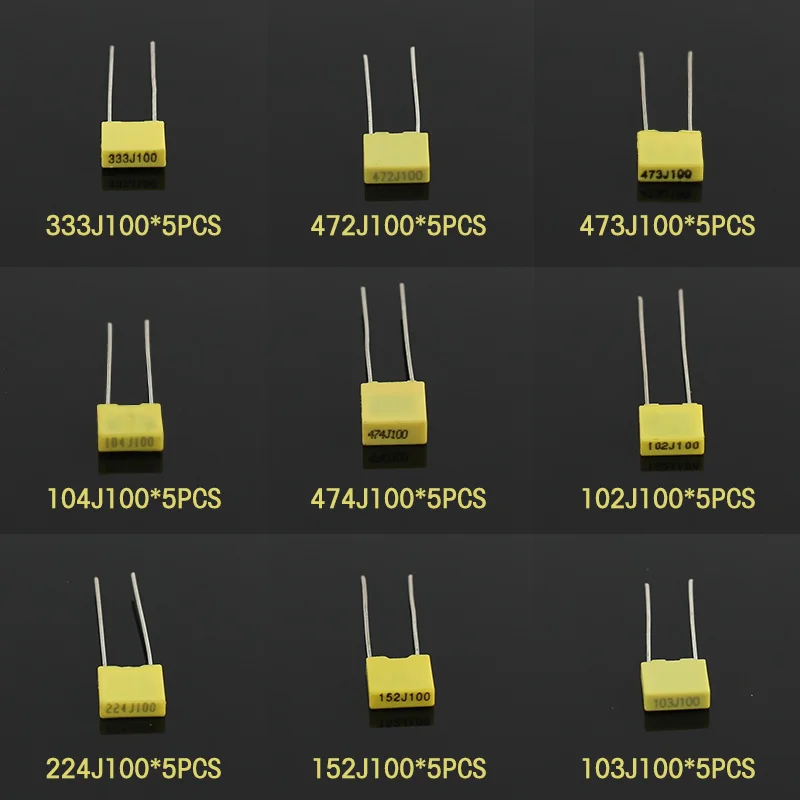 50PCS 102J ~ 474J Polypropylee - Capacitor Kit Assortment recensie en prijs